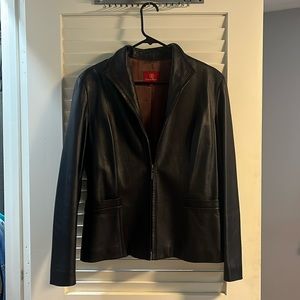 Cole Haan leather jacket size 10
